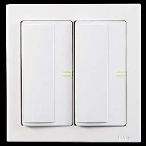 플러스와이드 전기 전등 1로 중 2구 스위치 상가 아