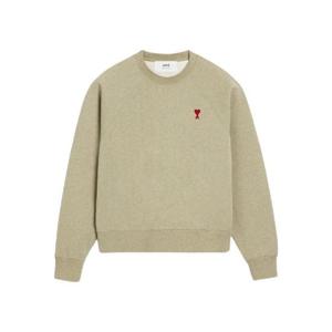 아미 스몰 하트 로고 스웨트셔츠 헤더 세이지 USW005-747-366