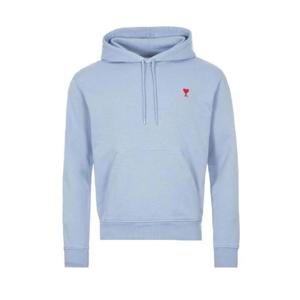 아미 스몰 하트 로고 후드 라이트 블루 E21HJ008-730-459