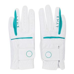 [링스골프]여성 컬러배색 양손장갑 L21C3GV881_BP