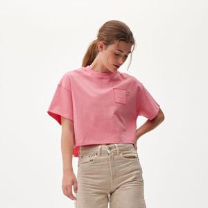 [WOMEN] 러버라이즈드 패치 티셔츠 - 오렌지플레어 HAW0005ATZOGF