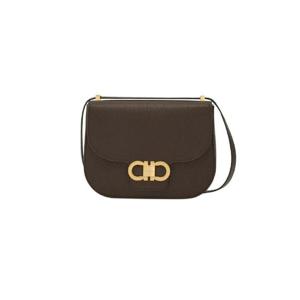 페라가모 더블 간치니 크로스바디백 브라운 219867-781036