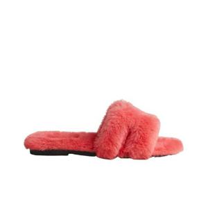 에르메스 오란 샌들 울스킨   로즈 뒤 데제르 H231288Z29