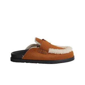 에르메스 고 뮬 스웨이드 고트스킨   나뛰렐 에크류 H232140ZA3