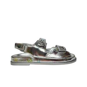 샤넬 샌들 프린티드 라미네이티드 램스킨   실버 멀티컬러 G35927-X56879-K5502