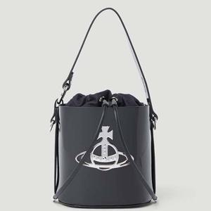 26 SS 비비안 웨스트우드 데이지 로고 페이던트 레더 버킷백 43020023 42095 N402
