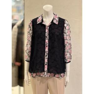 벨리시앙 세이브존01 플라워 쉬폰 레이어드 재킷 JK4217