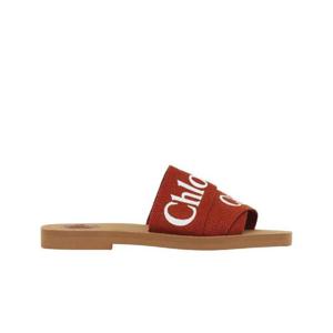 끌로에 우디 플랫 뮬 테라코타 레드 CHC22U188Z3841