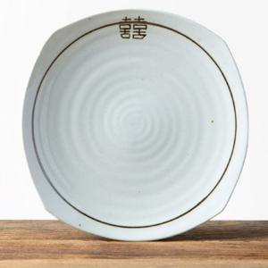 이천도자기 희고백자 사각부페 접시 2호 25.5cm 그릇