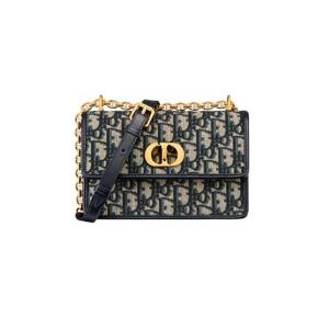 디올 미스 카로 미니백 디올 오블리크 자카드 블루 S5169UTZQ-M928