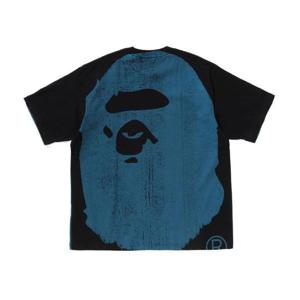 베이프 워터 프린트 컬리지 릴렉스드 핏 티셔츠 블랙 0ZXTEM109339O