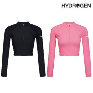 [하이드로겐] 여성 래쉬가드 크랍하프집업 H21D2SR192
