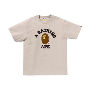 베이프 컬리지 티셔츠 베이지 0ZXTEM001101O