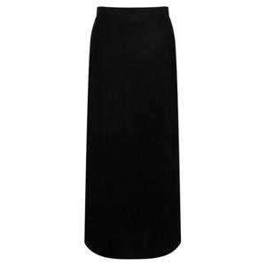 [샵앤]이브 뒷트임 H라인 니트 롱 스커트 YA-WSK-1105-블랙
