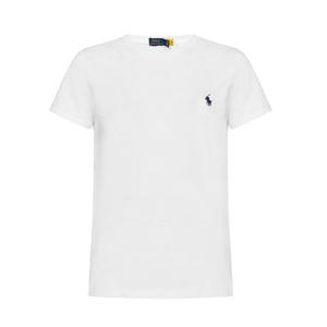 25SS 네이비 포니 자수 티셔츠 화이트 211898698 005