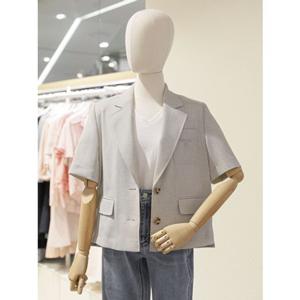 [숲] SOUP 숲 싱글 투버튼 카라 반팔 자켓 (SB5JK92) SB5JK92