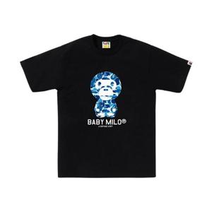 베이프 ABC 카모 베이비 마일로 티셔츠 블랙 블루 0ZXTEMX10003N