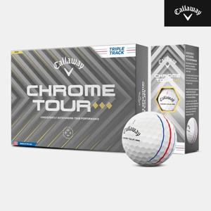 2025 캘러웨이 크롬투어 트리플 다이아몬드 트리플트랙 골프볼[남여공용][화이트][4피스 12알]