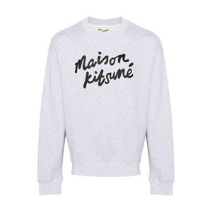 메종키츠네 핸드라이팅 로고 맨투맨 그레이 MM00301KM0307 H120