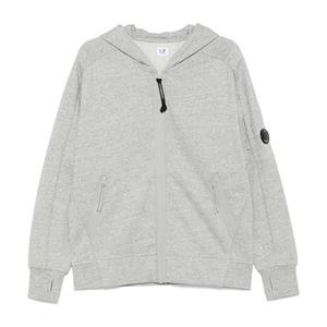 CP컴퍼니 렌즈 패치 후드 집업 그레이 17CMSS025A 005086W M94