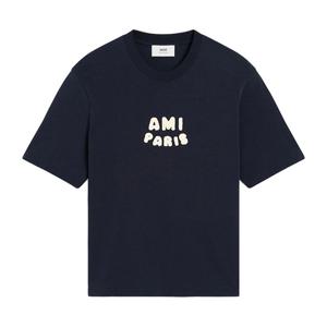 아미 파리 패치 반팔 티셔츠 네이비 UTS075 726 4011