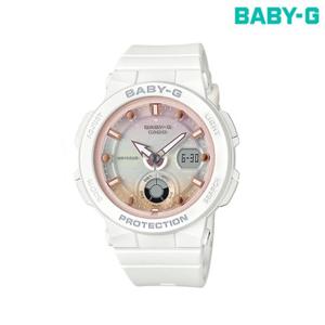 [베이비지]BGA-250-7A2DR 여성용 흰색 전자 방수시계
