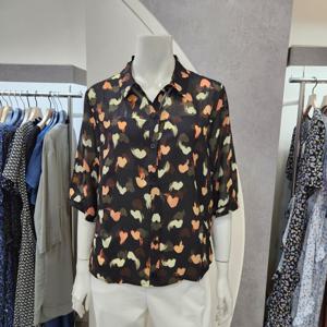 [안지크]나염셔츠형블라우스(AJ2BL5470)