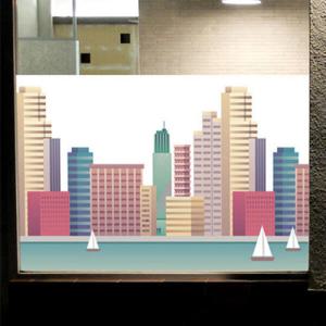 아트박스/꾸밈 ij481-도시풍경_불투명유리시트