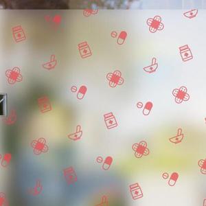 아트박스/낭만창고 dgse148-약국 아이콘패턴-반투명시트지