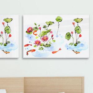 아트박스/꾸밈 ta542-아크릴액자_풍수연꽃과잉어(대형)