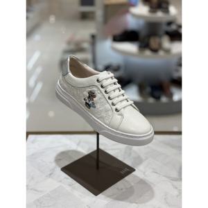 [닥스구두]여성 25SS 한정판 테디베어 자수 밴딩스니커즈 DLS516(화이트) (DLS516LS30)