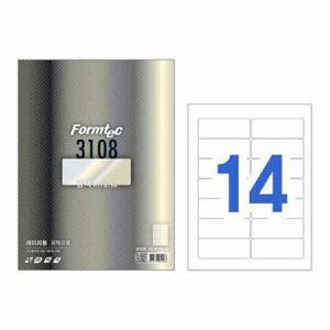 아트박스/오피스큐 광택라벨14칸100매 LB 3108 주소용 99 1x38 1
