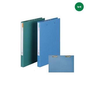 아트박스/오피스큐 더블레버크립화일F335 7 A4 좌우상철 녹색