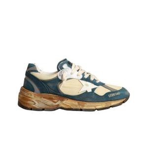 골든구스 대드스타 레더 페트롤 스웨이드 블루 화이트 베이지 GWF00199-F004072-82143