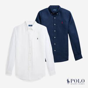 폴로랄프로렌 남녀공용 클래식핏 린넨 셔츠