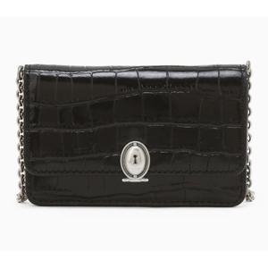 [질스튜어트 핸드백] 블랙 크로커 엠보 가죽 체인 카드지갑JAWA5F802BK JAWA5F802BK