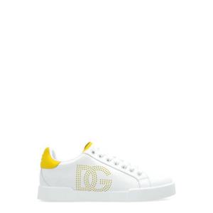 돌체앤가바나 포르토피노 DG 로고 퍼포레이티드 스니커즈 CK2277AV066 8B907 TP935878396