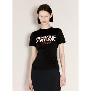 26 SS 베트멍 여성 아니메 프릭 피티드 티셔츠  vet0255014blk