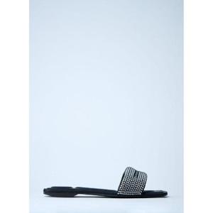 26 SS 알렉산더왕 여성 장식 로고 모티프 슬라이드  awg0261026blk