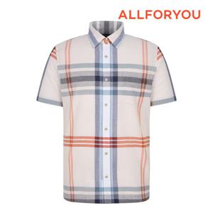 [올포유] 남성 캐주얼 빅체크 반팔 셔츠 AGBSN3111-509