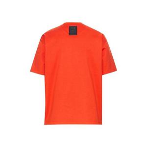 우영미 코튼 백 라벨 티셔츠 오렌지   22FW W223TS02704O