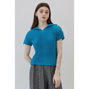 [요이츠]지그재그 크링클 세일러 블라우스_YJ06WNPBL33_BL1