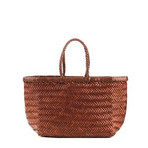 [드래곤디퓨전] 25SS (8811 TAN BLACK EDGE) 여성 밤부 트리플 점프 스몰 토트백