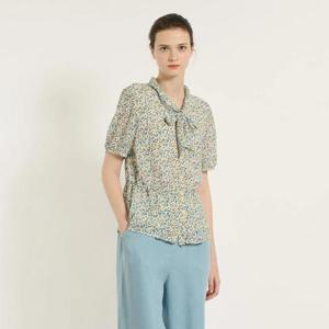 [비씨비지]플라워 타이 블라우스 (B5B4B427)