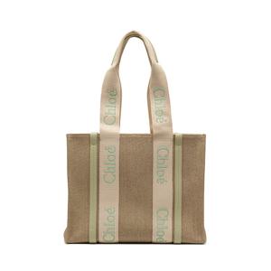 [끌로에(잡화)][끌로에] 투웨이 레더트리밍 유니크민트 우디 미디엄 토트백 CHC23AS383L1738A