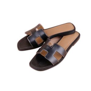 (명품) 에르메스 여성 오란 샌들 블랙 H021056Z