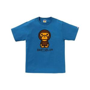 베이프 베이비 마일로 티셔츠 블루 0ZXTEMX10001N