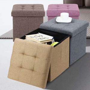 패브릭 스툴 사각 화장대 수납의자 디자인 인테리어