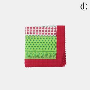 엘케이트 여성 도트 손수건 두건 코튼 거즈 등산 땀 목수건 고급손수건 LDR184