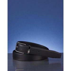 선물포장  (DBBE5F170BK) 블랙 DAKS로고 음각 소가죽 비조벨트